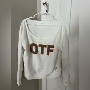 OTF off the shoulder sweatshirt